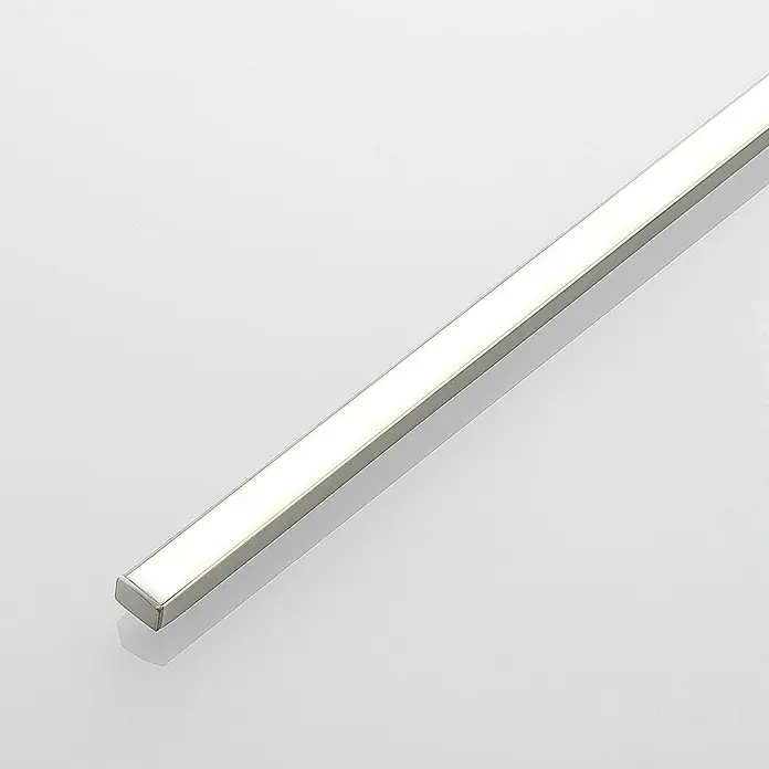 Lucande LED Bilderleuchte in nickel matt, Wandleuchte Bilderlampe -  - Beleuchtetes lineares LED-Profil in einem Metallgehäuse, das ein helles, gleichmäßiges Licht liefert.