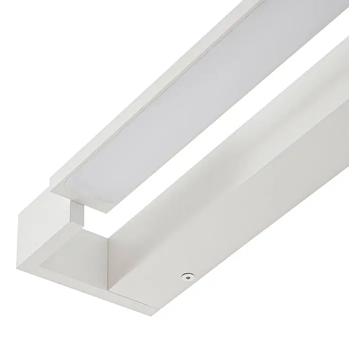 Arcchio LED Wandleuchte innen in weiß, Wandlampe -  - Weiße lineare LED-Deckenleuchte mit modernem rechteckigem Design und mattiertem Diffusor.