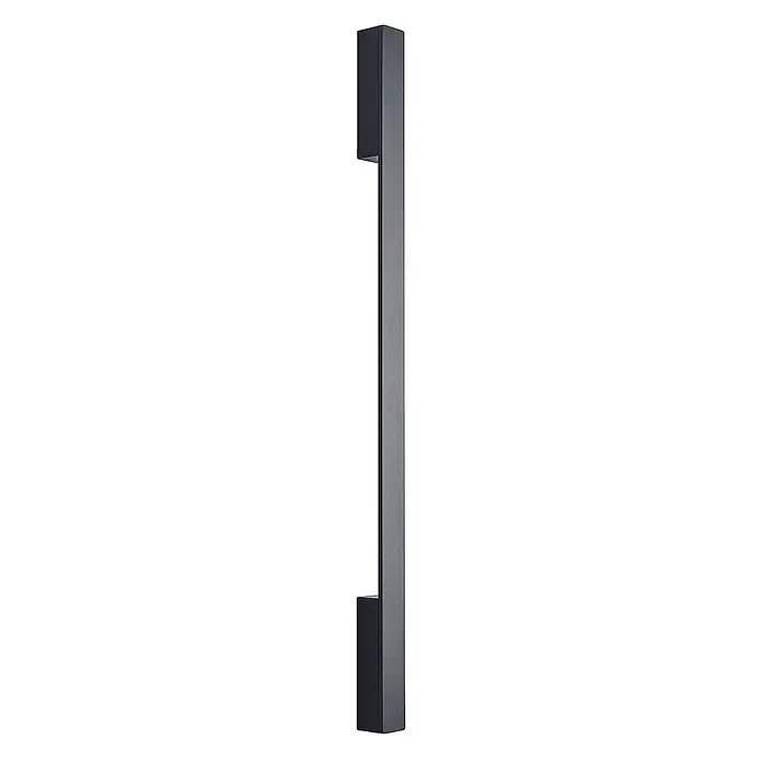 Arcchio LED Wandleuchte innen in schwarz, Wandlampe -  - Langer, dunkelgrauer, rechteckiger Stangengriff mit strukturierter Oberfläche für moderne Türen.