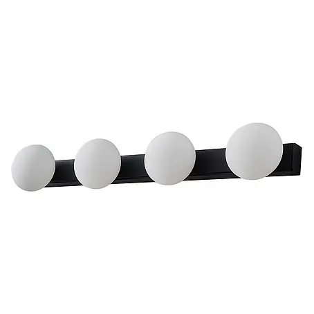 Lucande LED Wandleuchte innen in schwarz, Wandlampe