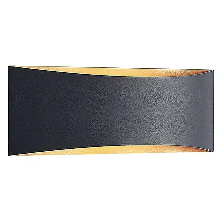 Arcchio LED Wandleuchte innen in schwarz, gold, Wandlampe