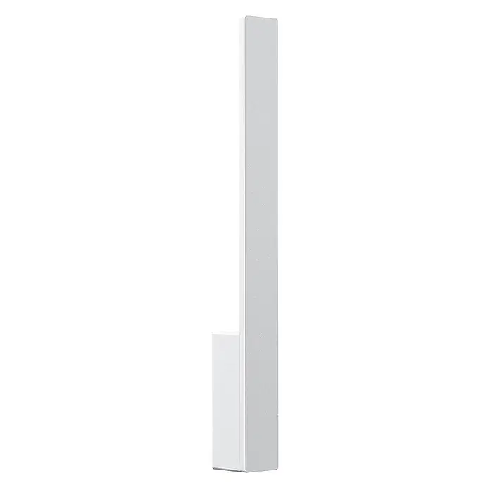 Arcchio LED Wandleuchte innen in weiß, Wandlampe -  - Weißer L-förmiger Lautsprecher oder Akustikpanel mit texturierter grauer Front.