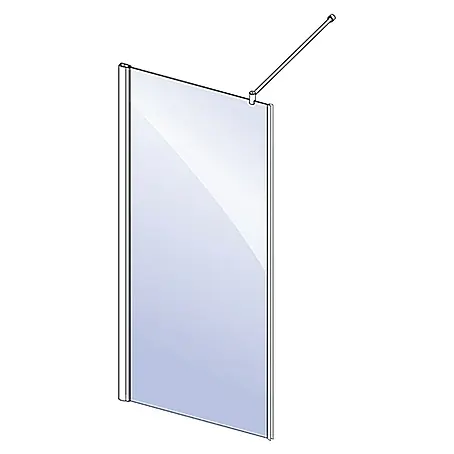 Camargue Vario Duschwand für Doppelpendeltür S38