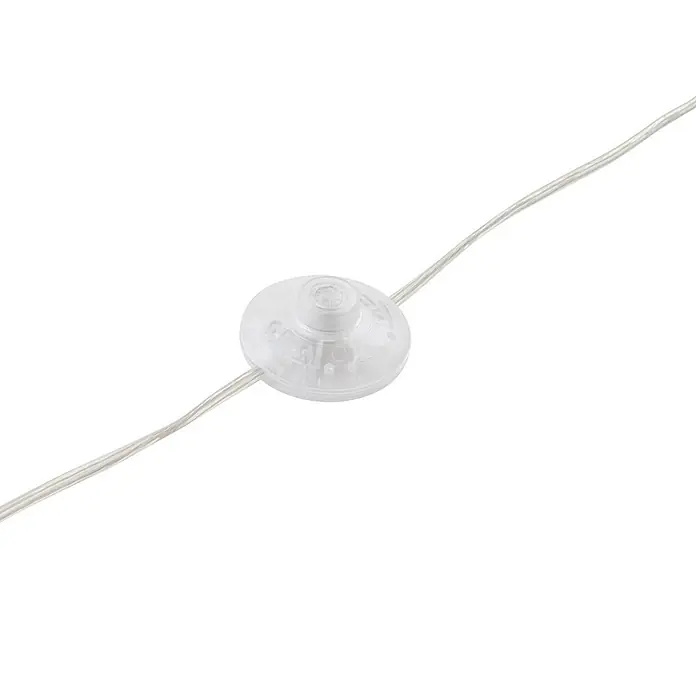 Lindby Stehlampe in messing matt, Bogenlampe Wohnzimmer -  - Transparenter Kunststoff-Bodenschalter, in ein helles Stromkabel integriert.