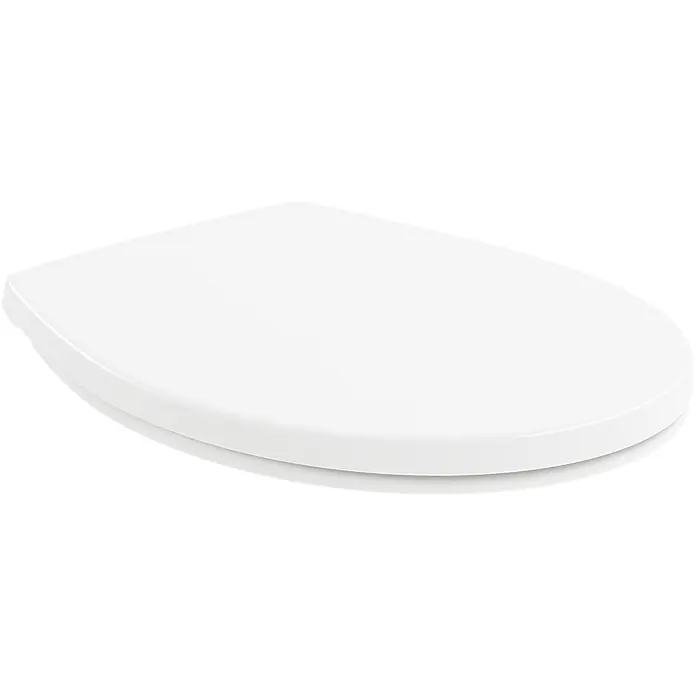 Villeroy & Boch WC-Sitz Universal - Duroplast, weiß, Mit Absenkautomatik - Weißer Toilettensitz und Deckel.
