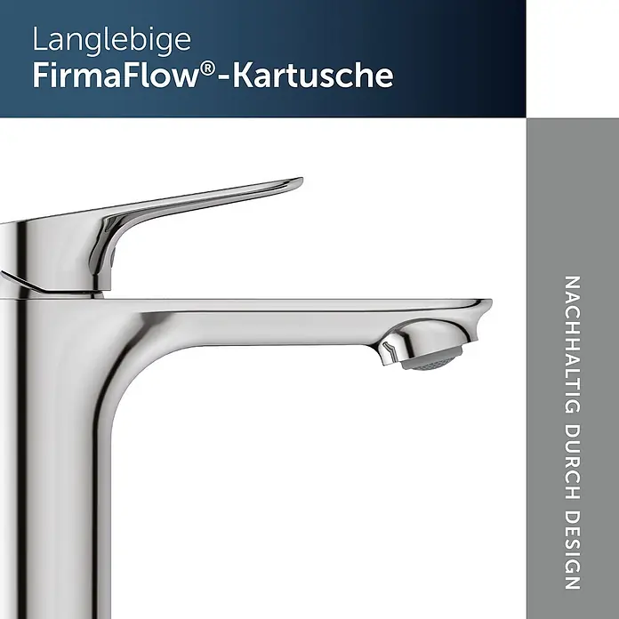 Ideal Standard Waschtischarmatur - Chrom, Hochglänzend - Verchromte Armatur mit modernem Design.
