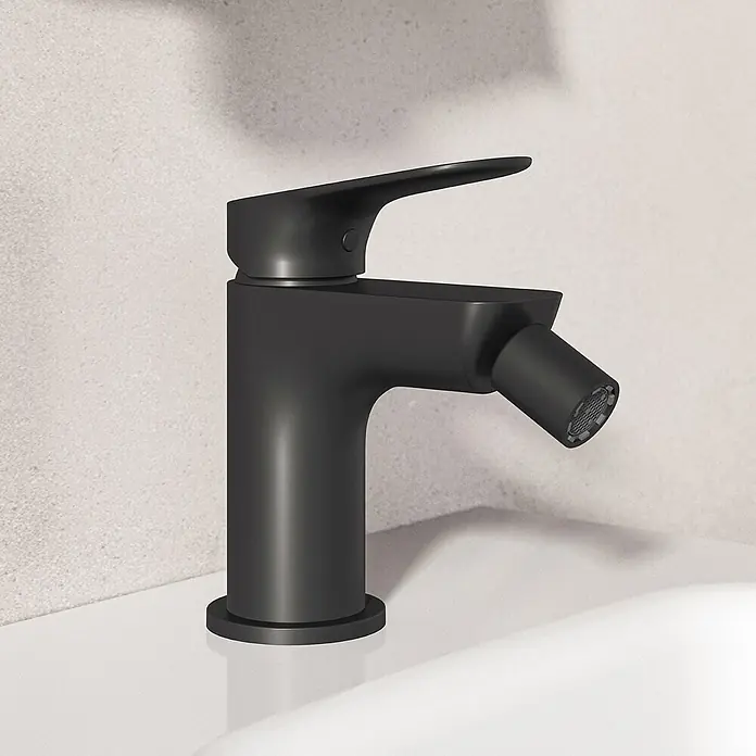 Ideal Standard Bidetarmatur Alero Schwarz Matt -  - Mattschwarze Einhebel-Bidetarmatur.