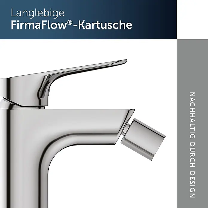 Ideal Standard Badewannenrandarmatur - Höhe: 12,6 cm, Chrom, Hochglänzend - Verchromte Armatur mit elegantem Griff und integrierter Bidetbrause.