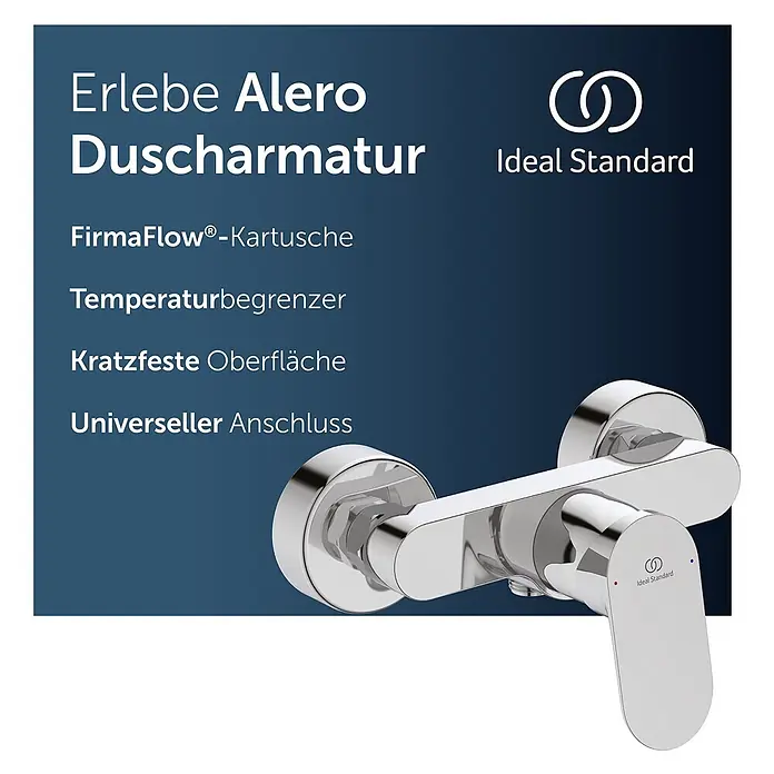 Ideal Standard UP-Brausearmatur - Chrom, Hochglänzend - Verchromte Ideal Standard Alero Duscharmatur mit Einhebelmischer.