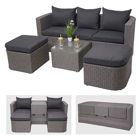 Mendler  Loungemöbel-Set HWC-J37