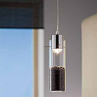 Tween Light Lámpara colgante redonda Buta (132 W, Ø x Al: 10 x 155 cm, Transparente, Cromo, GU10)