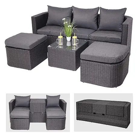 Mendler  Loungemöbel-Set HWC-J37