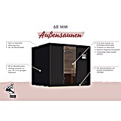 Karibu Saunahaus Tim (9 KW Ofen mit interner Steuerung, Natur, L x B x H: 224 x 219,5 x 196 cm) | BAUHAUS