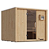 Karibu Saunahaus Tim (9 KW Ofen mit interner Steuerung, Natur, L x B x H: 224 x 219,5 x 196 cm) | BAUHAUS