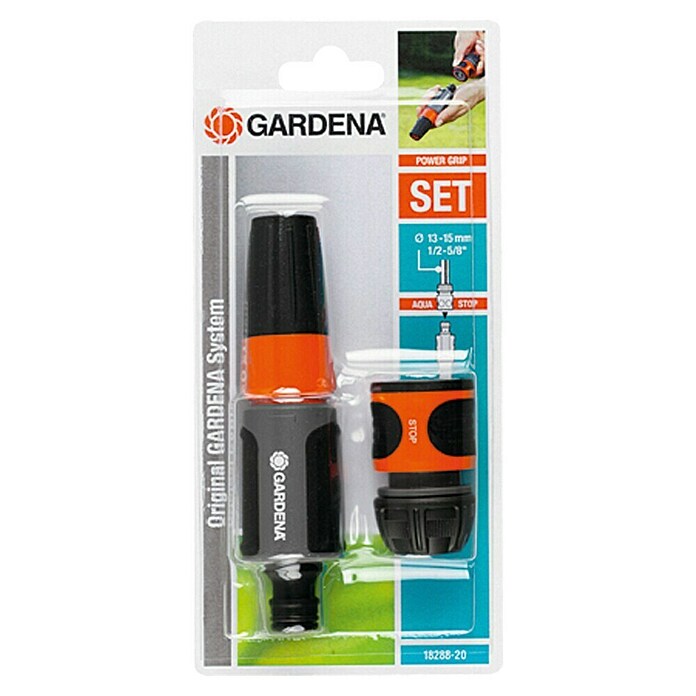 Gardena Kit lanza de riego Power grip (Plástico)