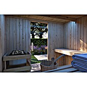 Karibu Saunahaus Tim (9 KW Ofen mit interner Steuerung, Natur, L x B x H: 224 x 219,5 x 196 cm) | BAUHAUS