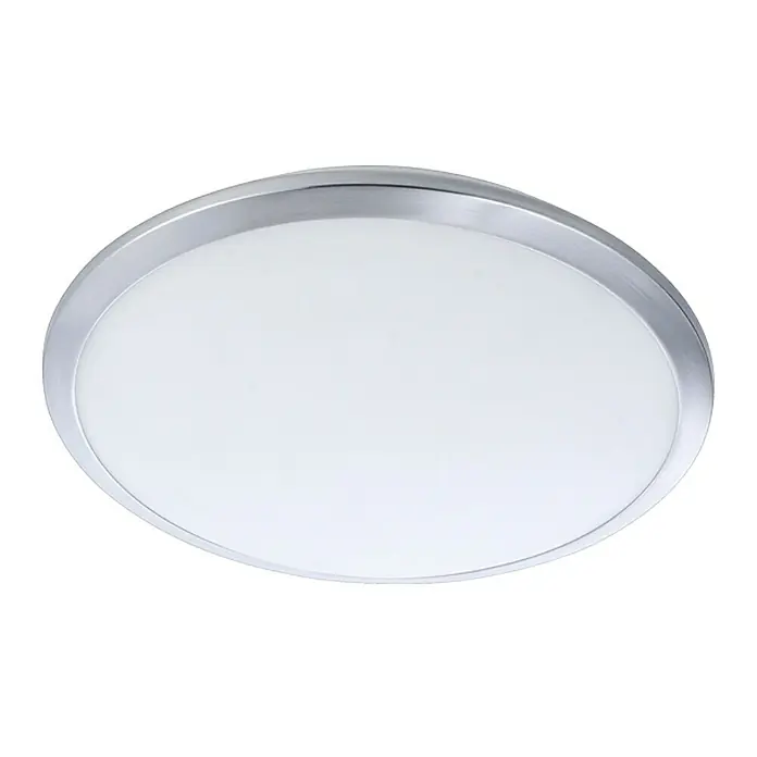 Paul Neuhaus LED-Deckenleuchte Satob - 12 W, Chrom, Warmweiß, IP44 - Runde Deckenleuchte mit silberfarbenem Rahmen und weißem Diffusor für eine gleichmäßige Ausleuchtung des Raumes.