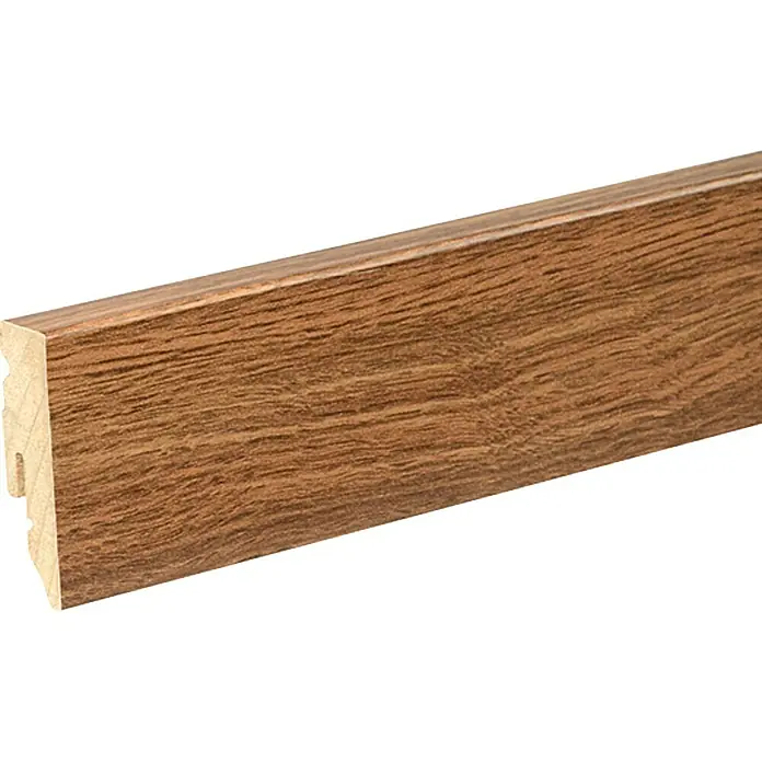 Profiles and more Sockelleiste FU51L Eiche Fattoria - 240 cm x 15 mm x 50 mm, MDF - Profilleiste aus Holzimitat mit feiner Maserung, ideal für Boden- und Wandabschlüsse. Perfekt für ein stilvolles Interieur.