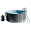 Malibu Pool-Set (Ø x H: 500 x 120 cm, 22 m³, Anthrazit)