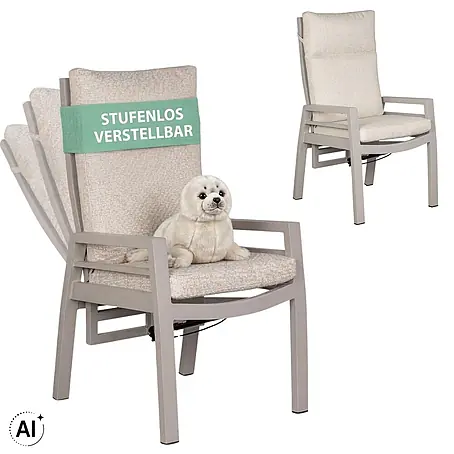 Bene Living  Gartenstuhl-Set Sevilla
