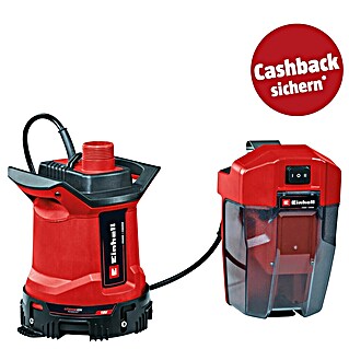 Einhell PXC 18V Schmutzwasserpumpe GE-DP 18/25 LL Li-Solo (160 W, 18 V, Max. Fördermenge: 7 000 l/h, Eintauchtiefe: 4 m)