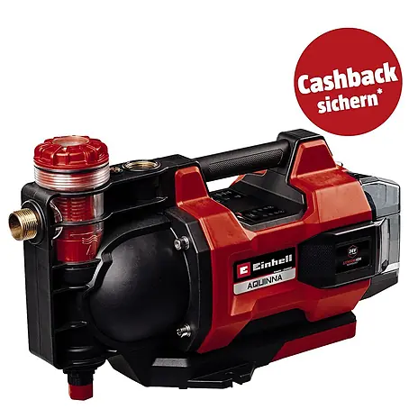 Einhell PXC 18V Akku-Gartenpumpe Aquinna 36/38 F LED Automatic