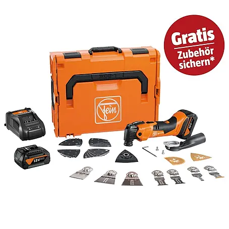 Fein AMPShare 18V Akku-Multifunktionswerkzeug MultiMaster AMM500 Plus Top 4AH AS