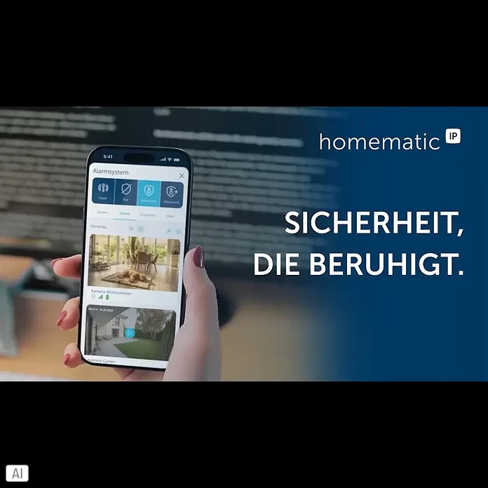 Homematic IP Innenkamera Smart Home HmIP-CI-B - Weiß - Homematic IP als Antwort auf die Frage: "Ist zu Hause alles in Ordnung?"