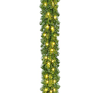 Black Box Trees Weihnachtsgirlande Charlton (Kunststoff, LED-Beleuchtung, 2,7 m)