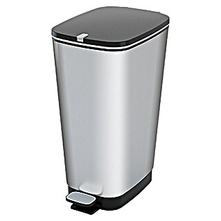 KIS Pedaalemmer Chic (45 l, Kunststof, Zwart/Zilver)