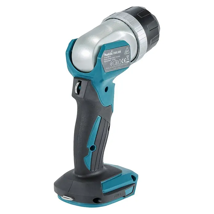 Makita LED-Arbeitsleuchte LXT-DML808 - L x B x H: 29,7 x 7,9 x 11,9 cm, 190 lm, Akkubetrieben - Makita DML808 Akku-LED-Arbeitsleuchte in Türkis, Schwarz und Silbergrau mit ergonomischem Griff.