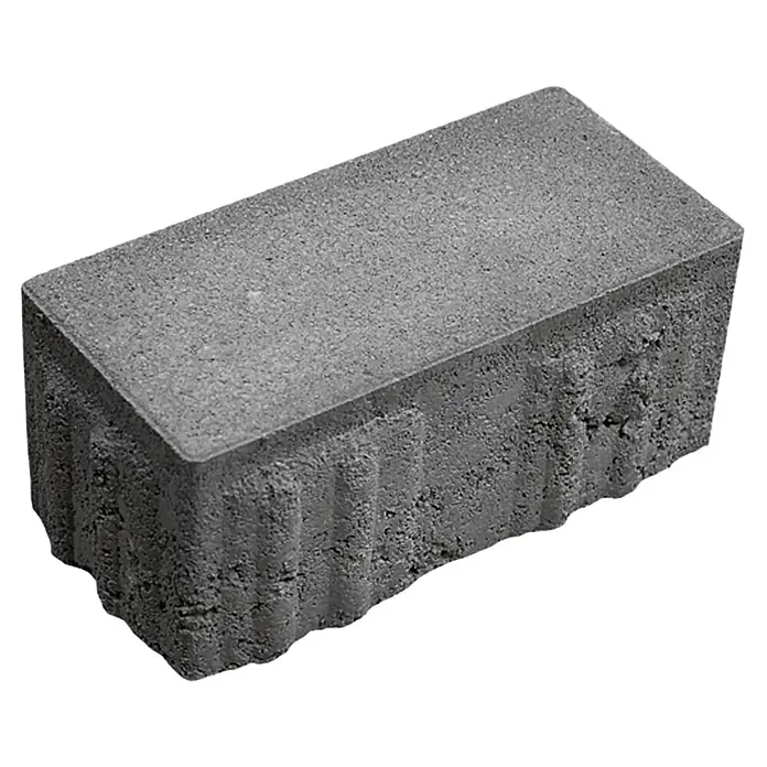 EHL Pflasterstein Drän - Anthrazit, 20 x 10 x 8 cm, Rechteckig - Grauer Pflasterstein mit rauer Textur, ideal für Gartenwege und Terrassen. Seine robuste Bauweise verspricht Langlebigkeit und einfache Integration.