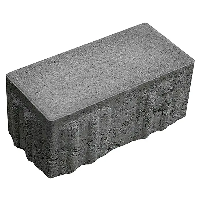EHL Pflasterstein Drän - Anthrazit, 20 x 10 x 8 cm, Rechteckig - Grauer Pflasterstein mit rauer Textur, ideal für Gartenwege und Terrassen. Seine robuste Bauweise verspricht Langlebigkeit und einfache Integration.
