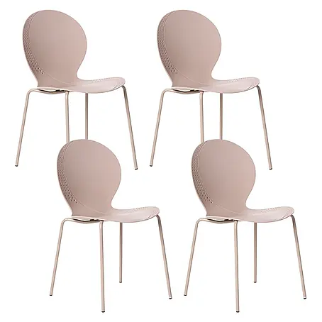 4er-Set Esszimmerstuhl MILOS in Beige