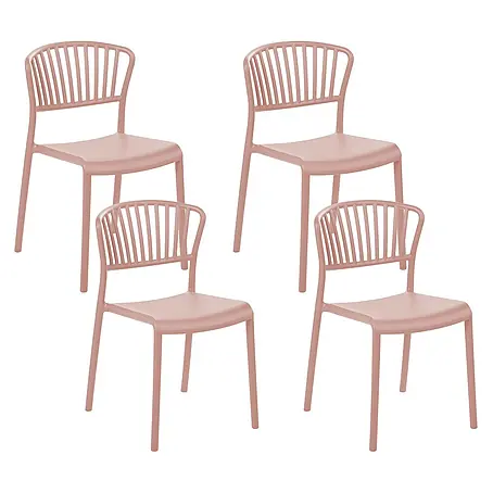 4er-Set Esszimmerstuhl GELA in Rosa