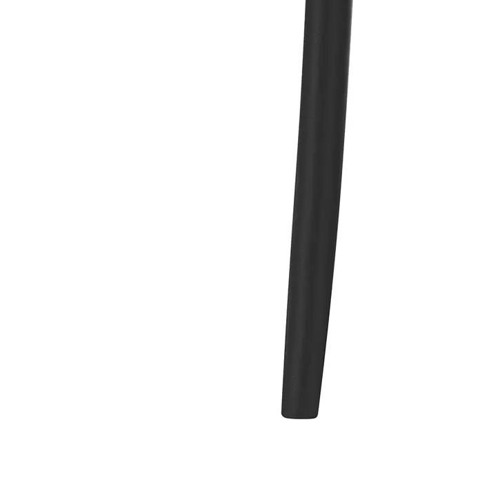2er-Set Gartenstuhl VIDOR in Schwarz -  - Schwarzes, konisches Möbelbein mit strukturierter Oberfläche.
