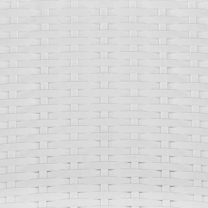 2er-Set Gartenstuhl FOSSANO in Weiß -  - Weiße gewebte Kunststoff-Rattan-Textur.