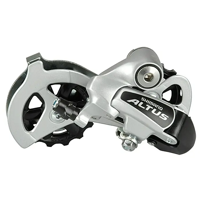 Shimano Schaltwerk - Geeignet für: 7- und 8-reihige Zahnkränze - Shimano Altus Schaltwerk, ein essentielles Fahrradteil. Hochwertige Verarbeitung für präzise Schaltvorgänge und zuverlässige Leistung auf jeder Strecke.