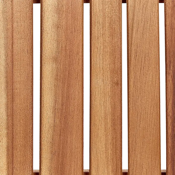 Beliani Gartenstuhl-Set AGELLO - 4 Stk., Akazienholz, Braun, B x T x H: 55 x 60 x 88 cm - Braune Holzplatte mit vertikalen Lamellen.