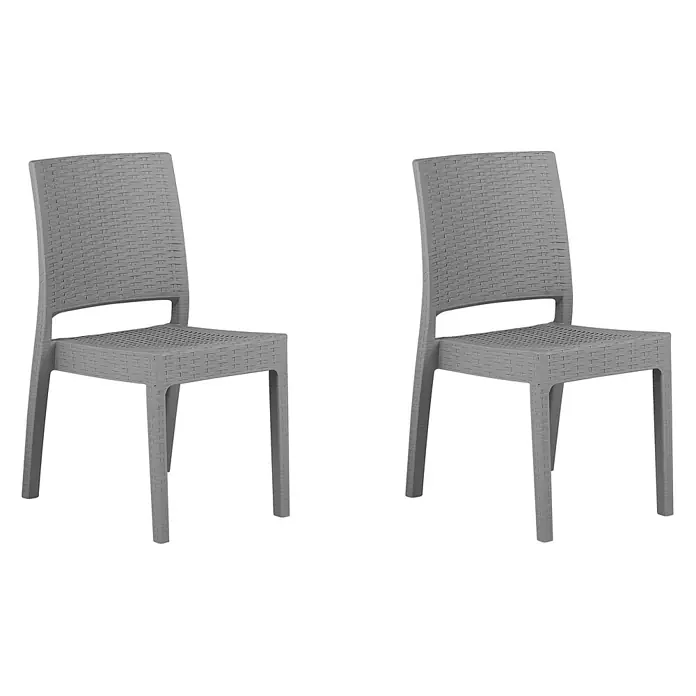 2er-Set Gartenstuhl FOSSANO in Grau online kaufen bei BAUHAUS