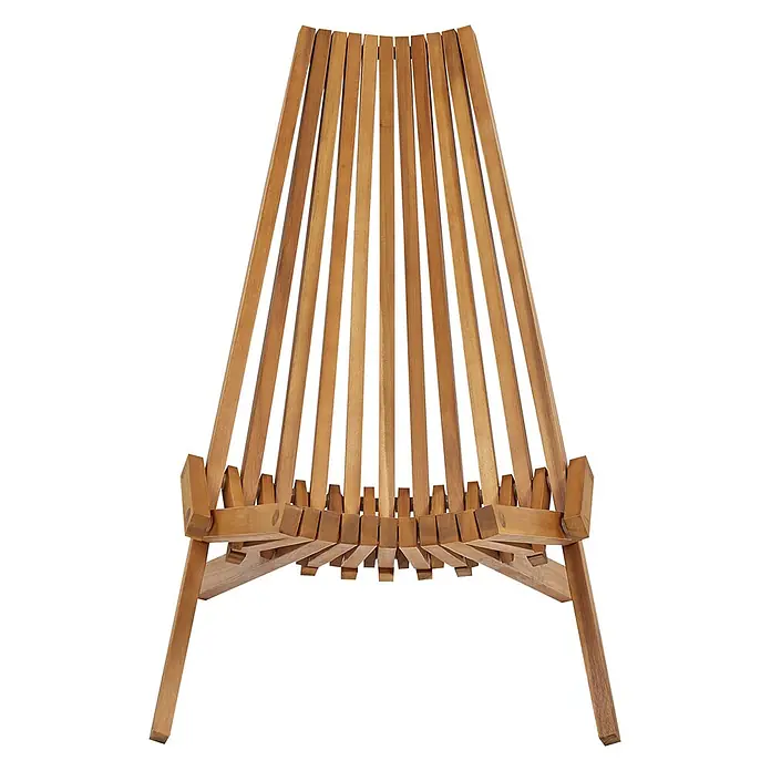 Beliani Gartenstuhl-Set BELLANO - 2 Stk., Akazienholz, Klappbar, Braun, B x T x H: 88 x 57 x 83 cm - Lattenstuhl aus Holz in Naturholzoptik.