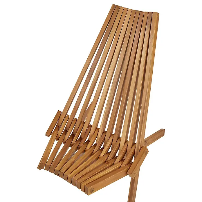 Beliani Gartenstuhl-Set BELLANO - 2 Stk., Akazienholz, Klappbar, Braun, B x T x H: 88 x 57 x 83 cm - Klappbarer Holzstuhl mit Lattenrost-Design in warmem Braun.