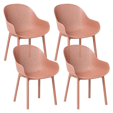 4er-Set Esszimmerstuhl TIGGIANO in Orange