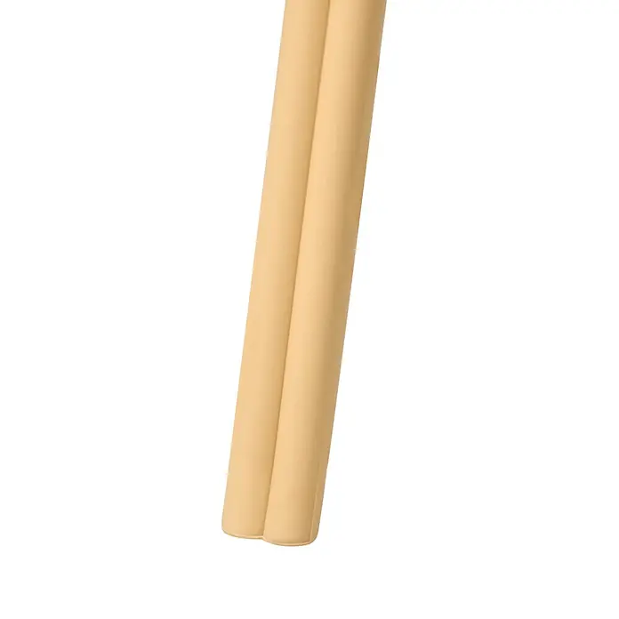 4er-Set Esszimmerstuhl ANDORA in Beige -  - Zwei beigefarbene, zylindrische Möbelbeine mit abgerundeten Enden.