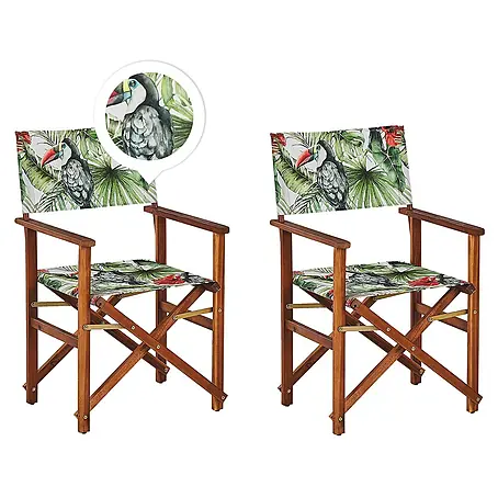 6er-Set Gartenstuhl CINE in Bunt/Weiß/Grün