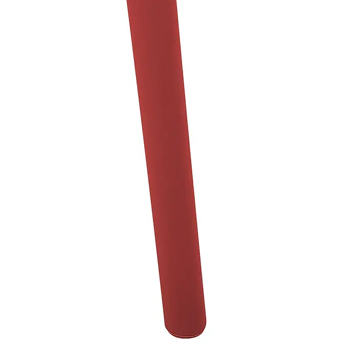 4er-Set Esszimmerstuhl PESARO in Rot -  - Rotes mattes zylindrisches Möbelbein.
