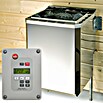 Weka Massivholzsauna 536 GT Gr.1 OS (Mit 7,5 kW Ofen mit externer Steuerung, Außenmaß: 198 x 198 x 205 cm)