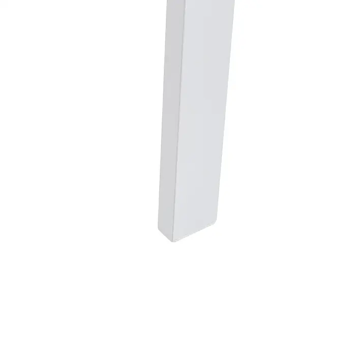 Beliani Gartenstuhl-Set CAVOLI - 4 Stk., Aluminium, Weiß, B x T x H: 54 x 60 x 82 cm - Weißes, gerades, rechteckiges Möbelbein mit Schutzfuß.