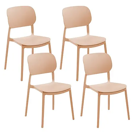 4er-Set Gartenstuhl TUPIZA in Beige
