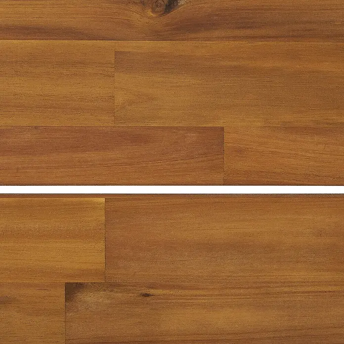 Beliani Gartenstuhl-Set LIVORNO - 4 Stk., Akazienholz, Braun, B x T x H: 59 x 61 x 81 cm - Warmbraune Holzbodenbretter mit sichtbarer Maserung und natürlichen Variationen.